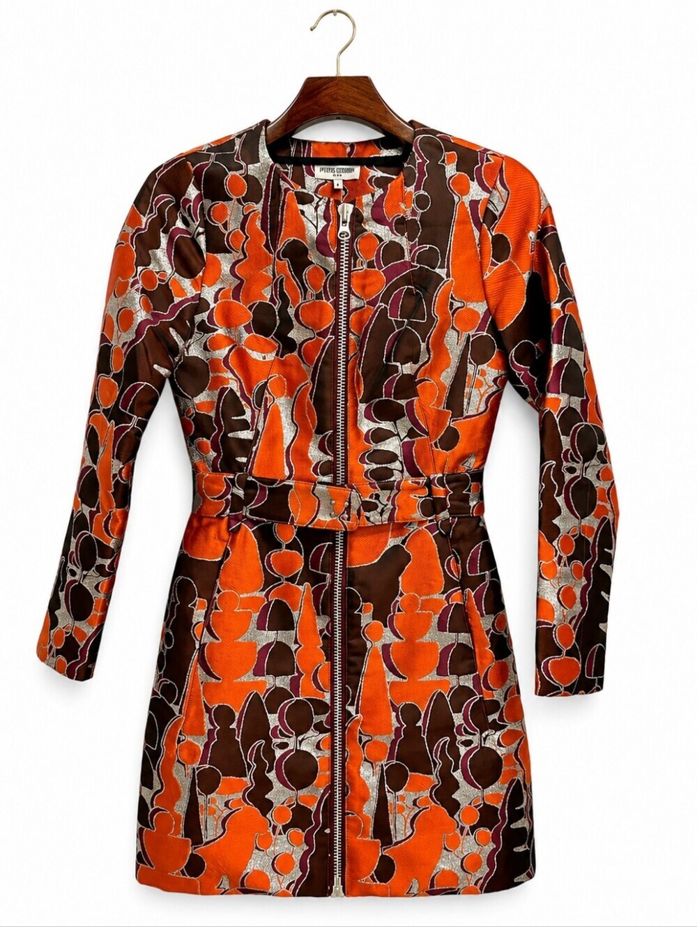 Opening Ceremony Topiary Jacquard Zip Front Dress Size 4